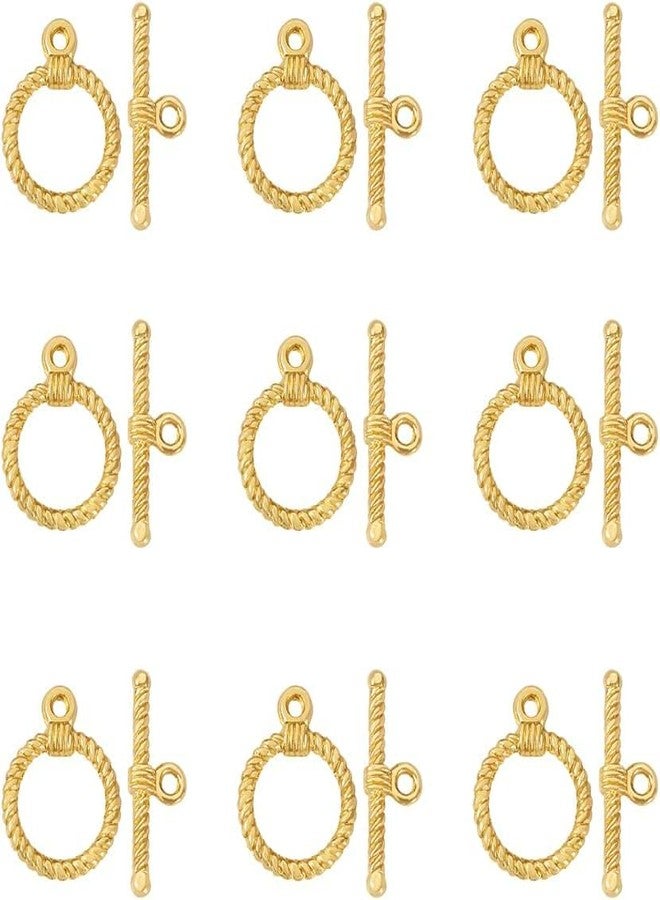 SATRA TRADERS Golden Color Plated Toggle Clasps Connectors DIY Bracelet Necklace Jewelry Findings Making Accessories | Size : 12mm | 20pcs - Image 3